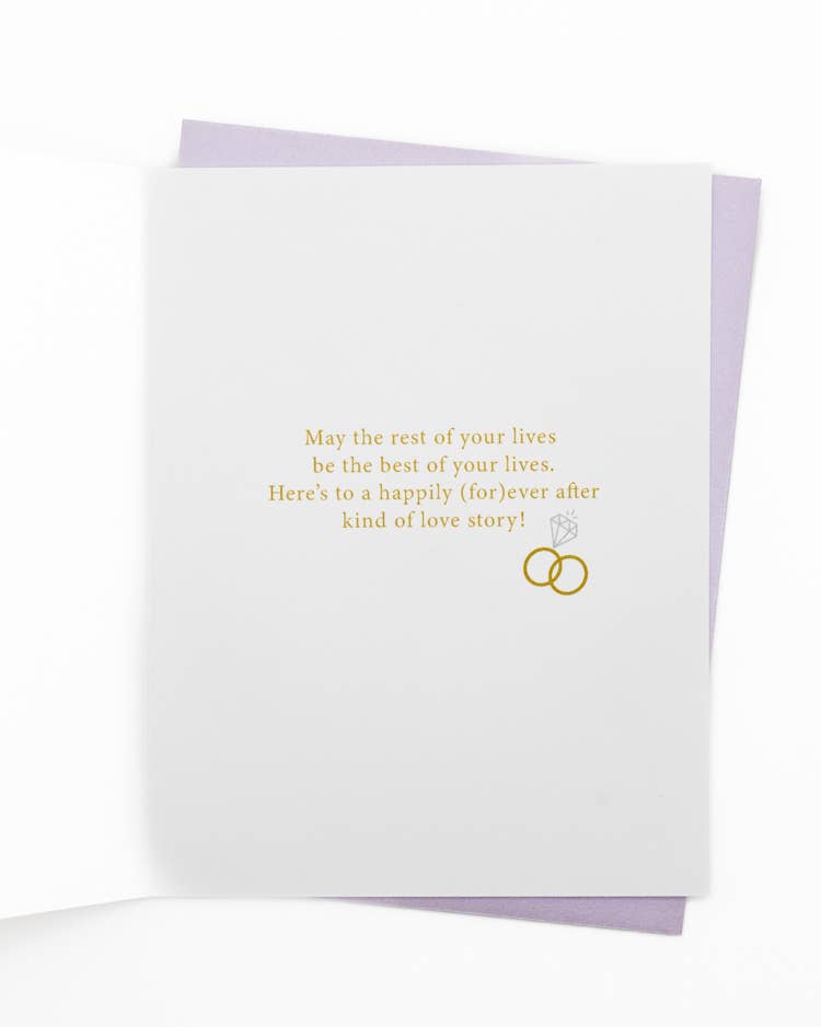'Royal Swans' Wedding Greeting Card