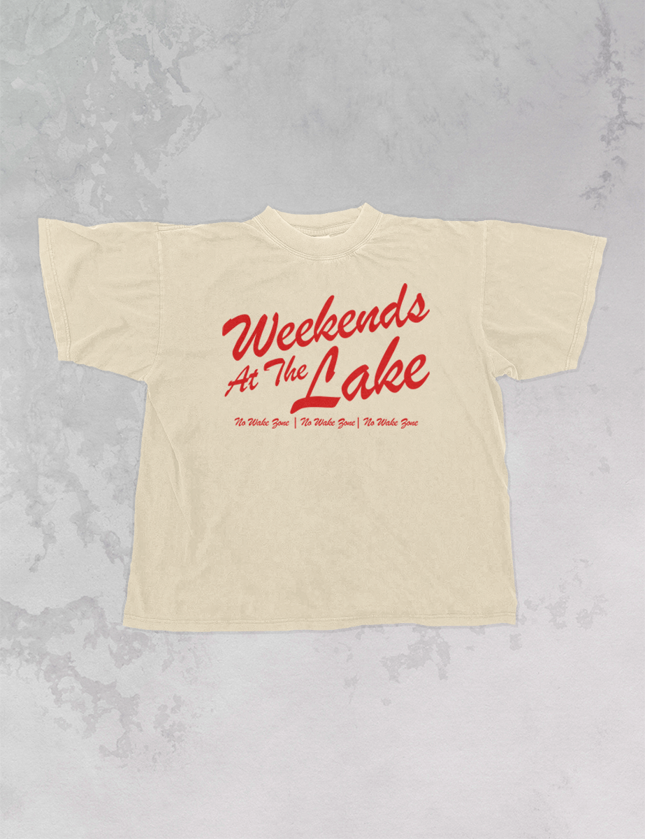 Weekends At The Lake, Summer Oversized T-Shirt