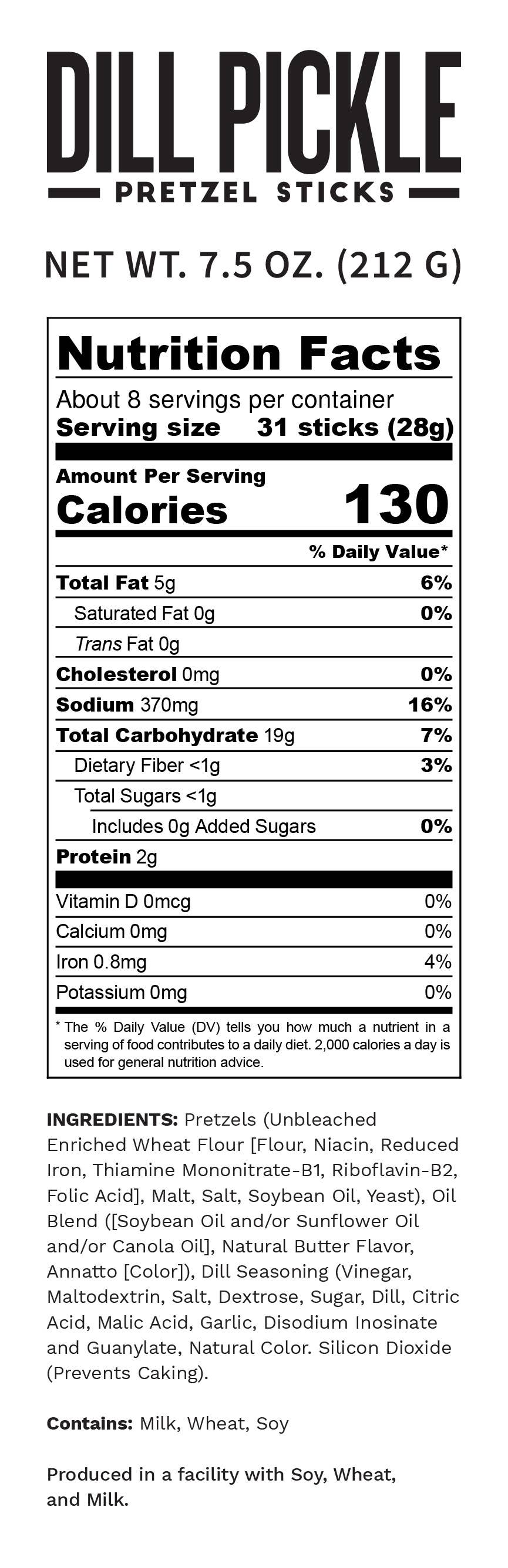 Pop Daddy – Dill Pickle Seasoned Pretzels
