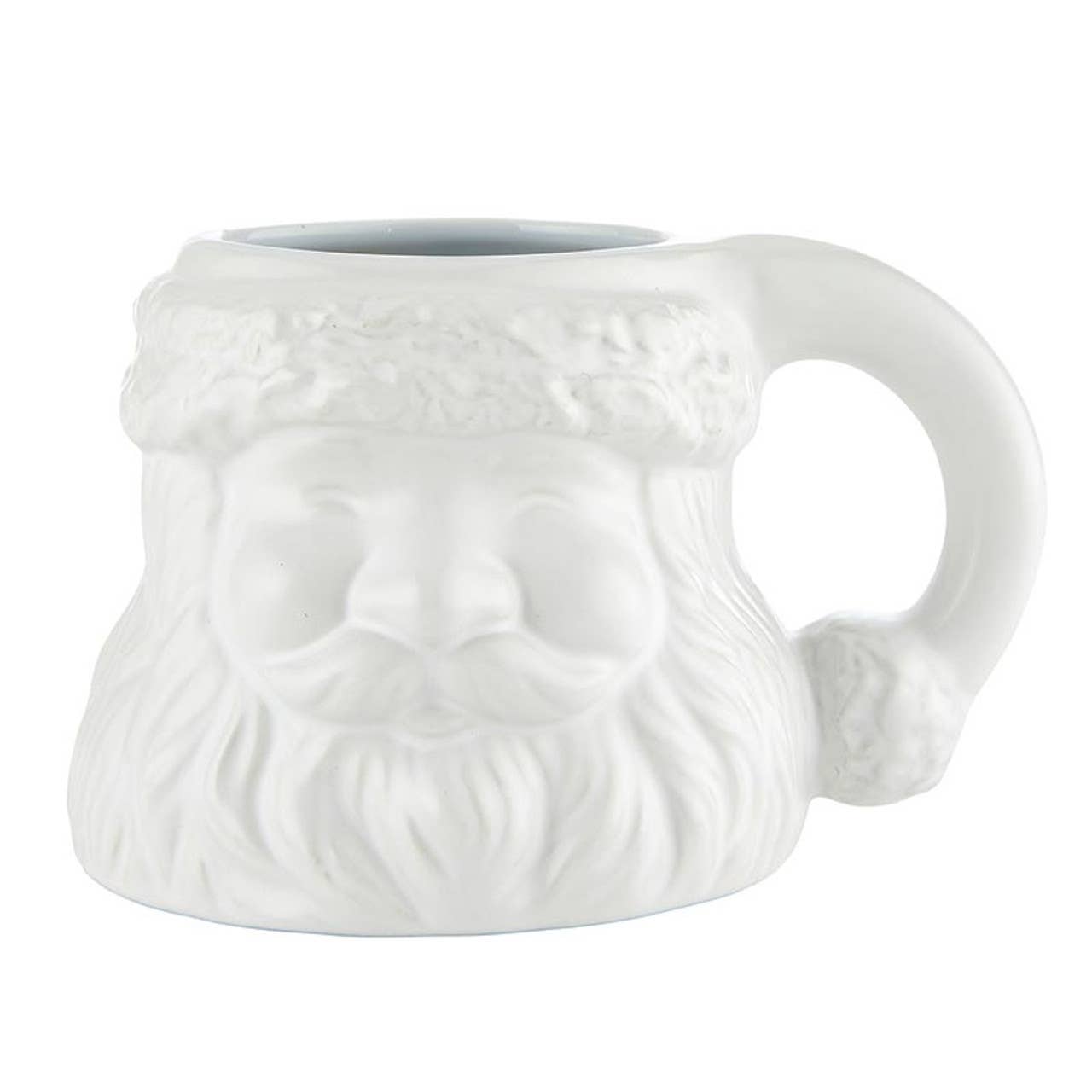Santa Face Mug - White