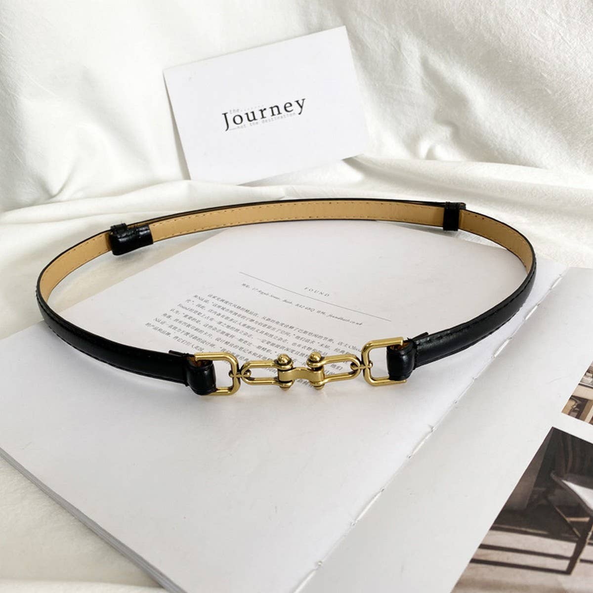 Vintage Matte Thin Belt