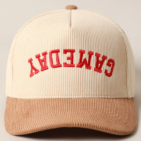 GAMEDAY Upside Down Trucker Corduroy Baseball Cap
