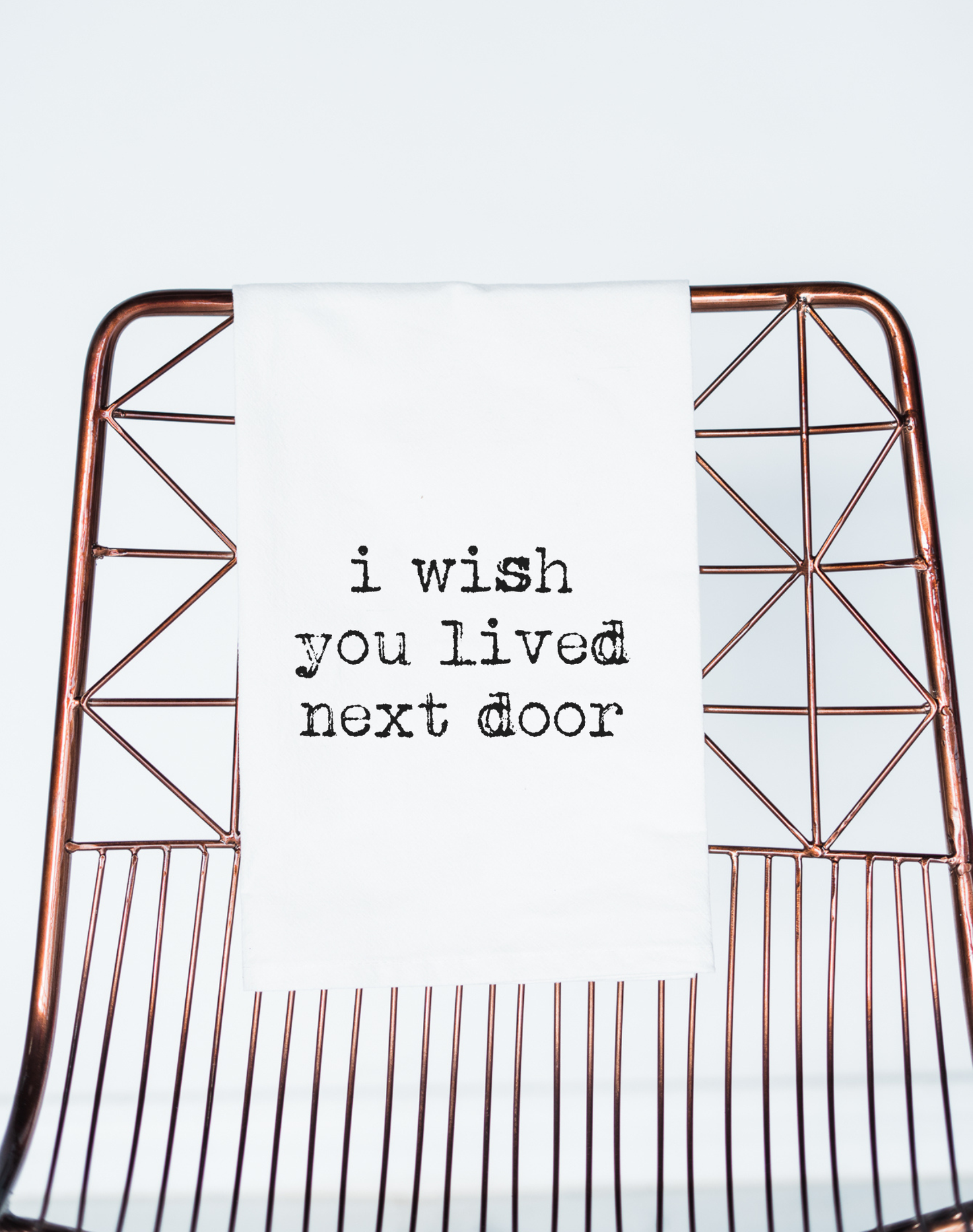 I Wish You Lived Next Door gift towel bestie friend
