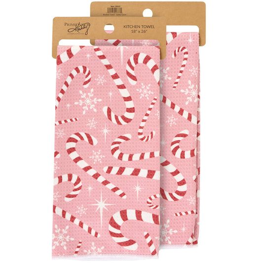Candy Canes Kitchen Towel