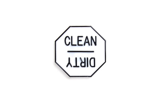 Fox Run Clean or Dirty Dishwasher Magnet, 2.5" x 2.5"
