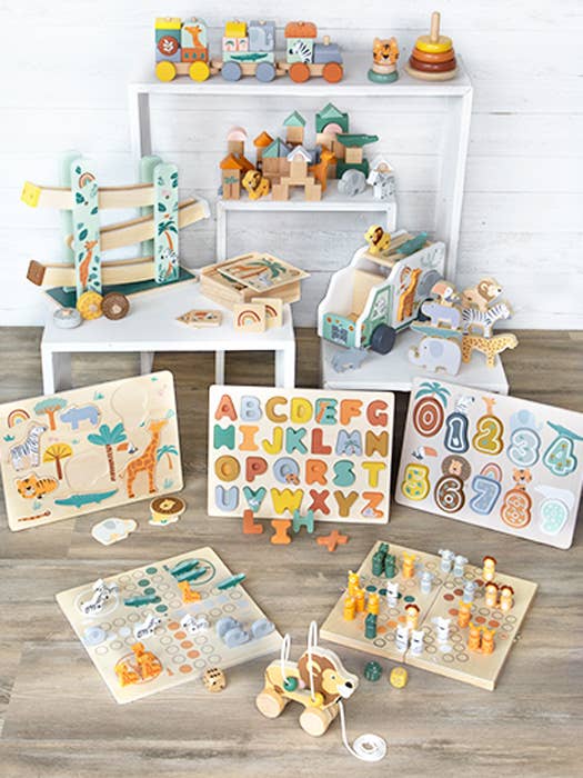 Wooden Toys Safari Themed Abcs Letter Puzzle