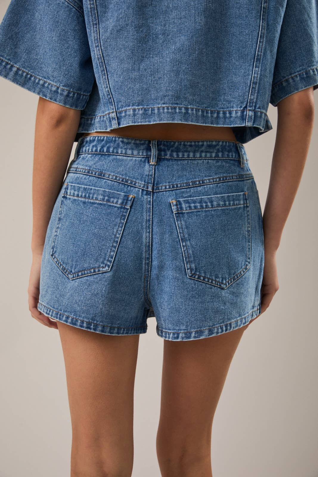 Denim Wrap Skort
