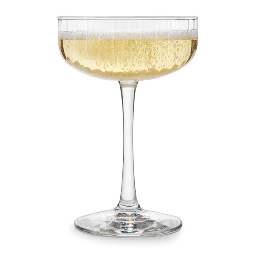 Libbey Paneled Coupe Cocktail Glasses, 8.5-ounce
