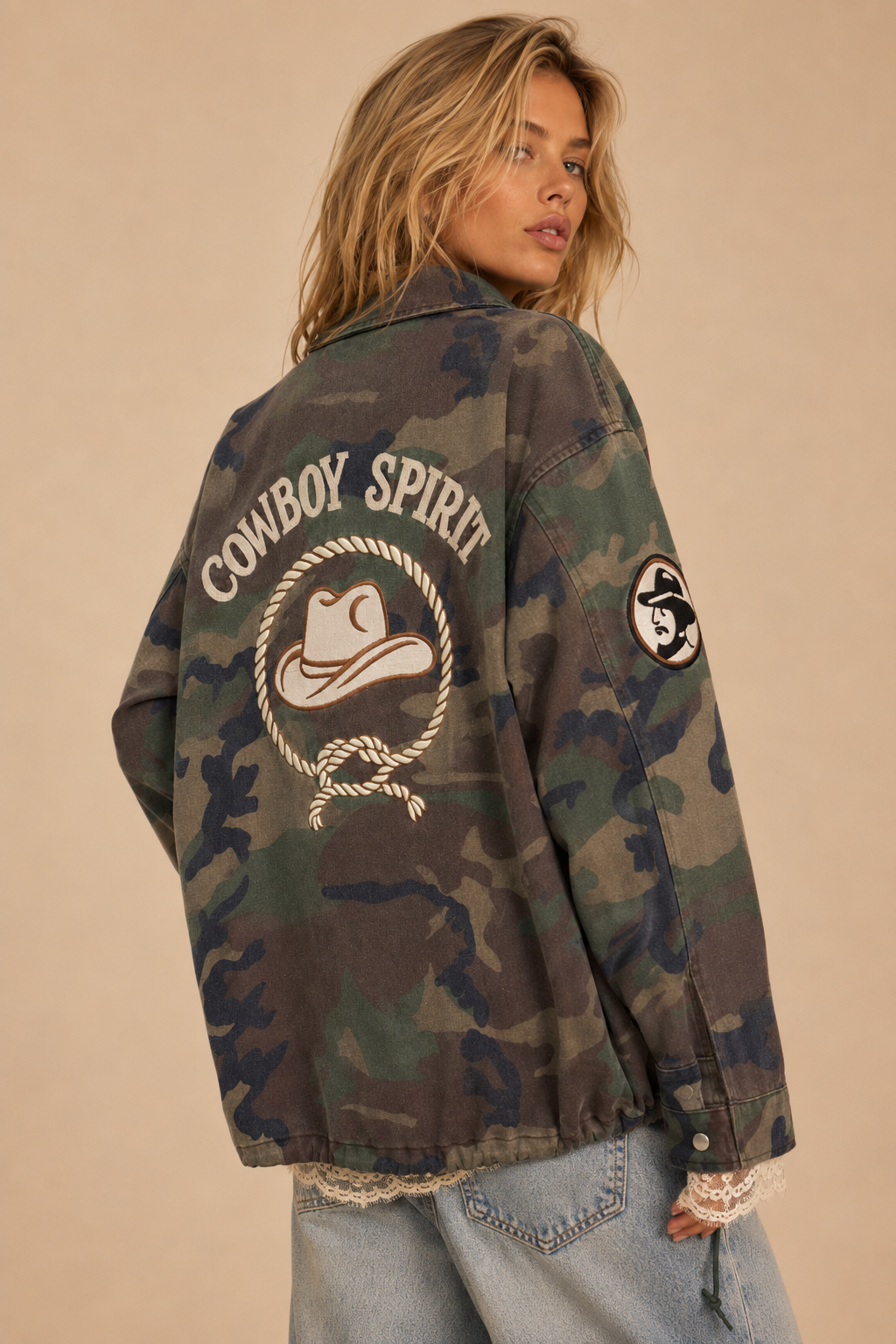 The "Cowboy Spirit" Camo Utility Jacket