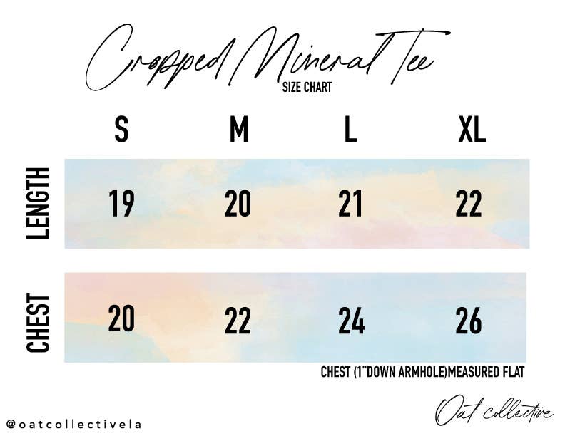 LAKE WEEKEND  Cropped Mineral Graphic Top