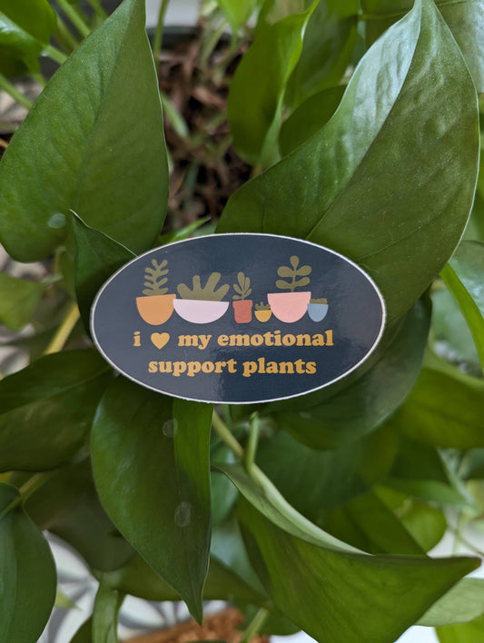 Emotional Support Plants Sticker