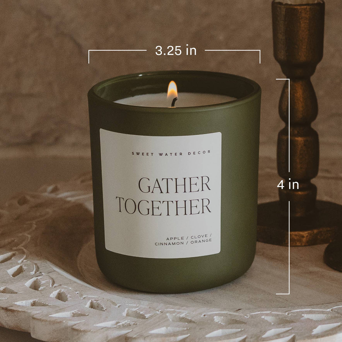 Cozy Season 15 oz Soy Candle, Matte Jar - Fall Decor