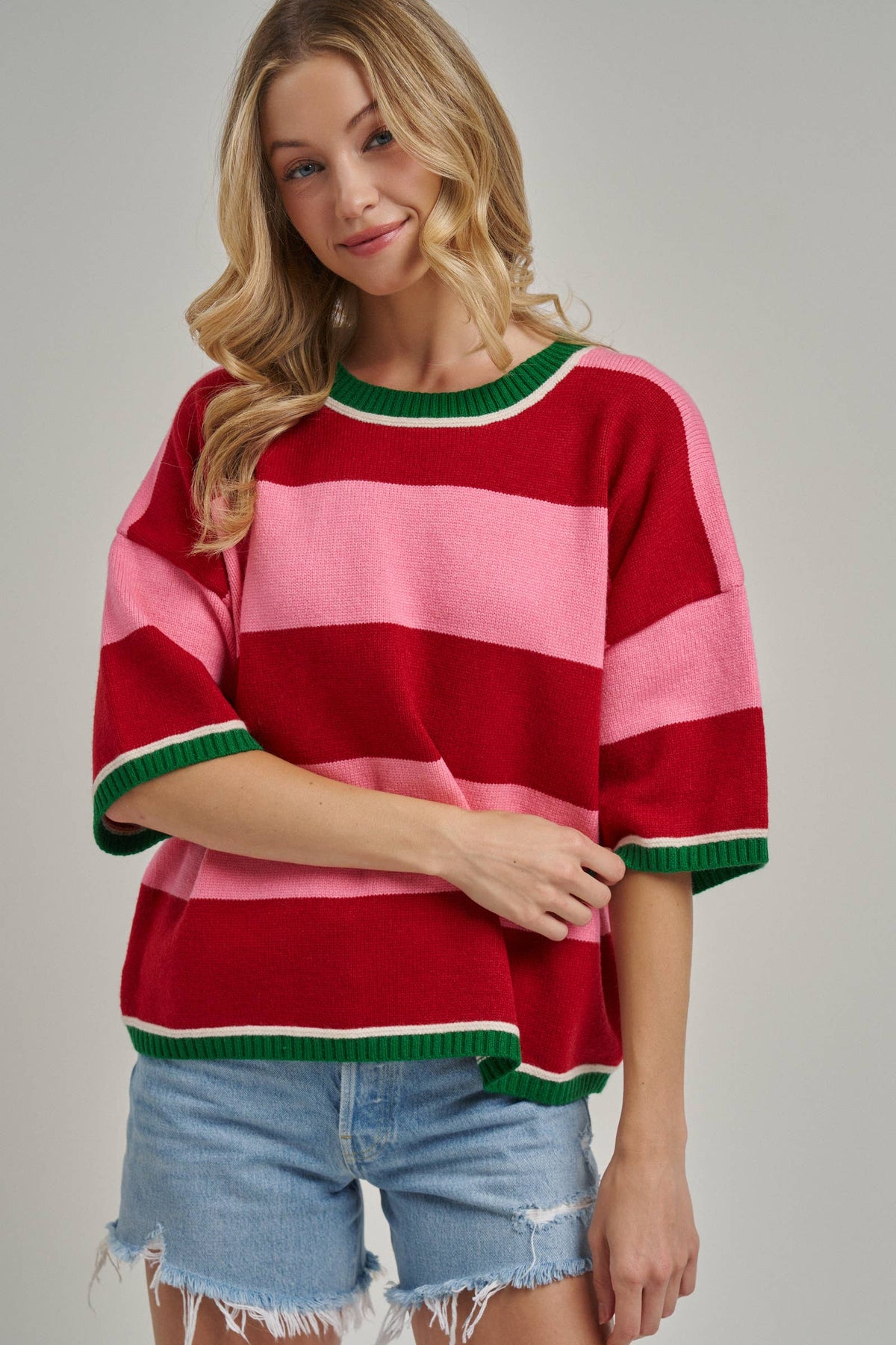 Christmas Wide Stripe Sweater