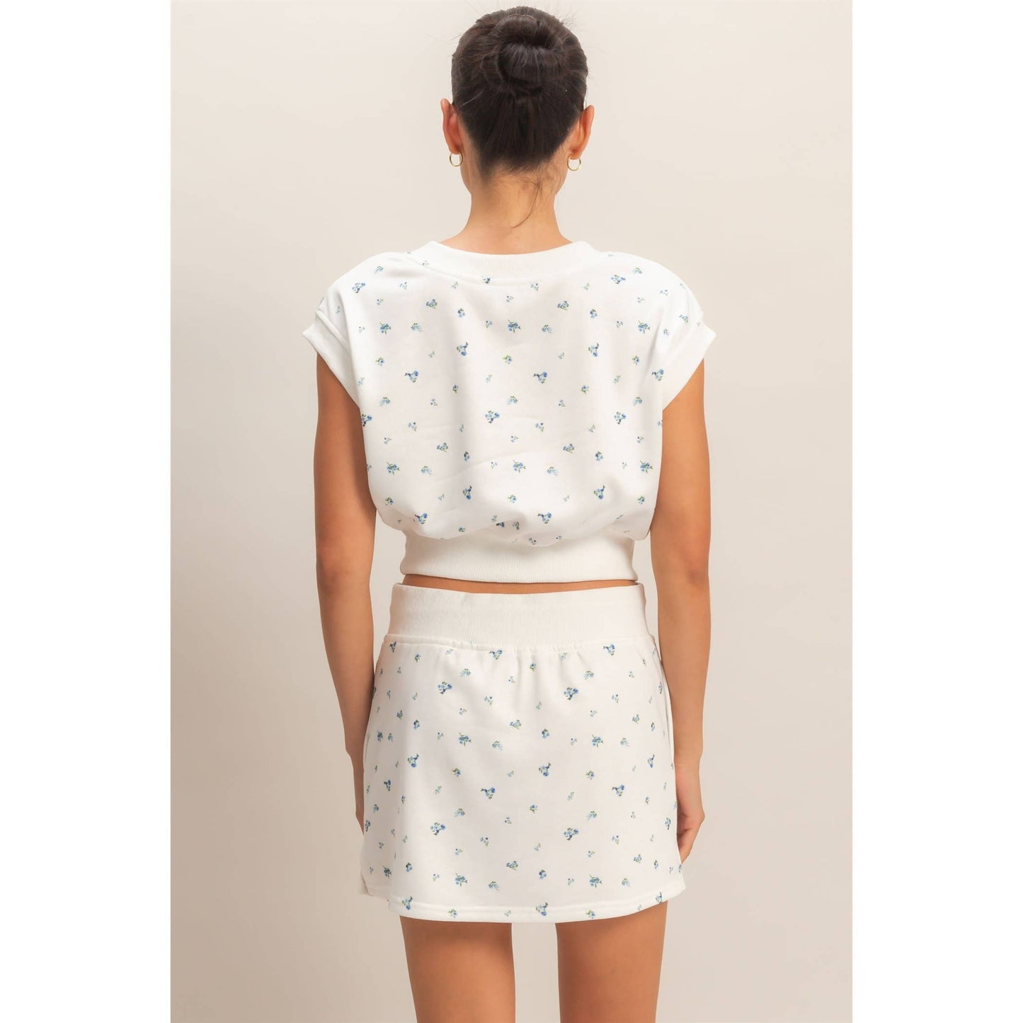 Floral V-Neck Crop Top