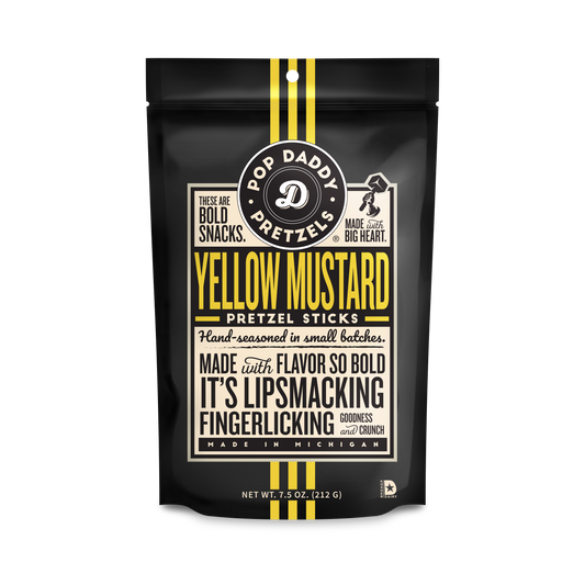 Seasoned Pretzels - 7.5oz - Yellow Mustard