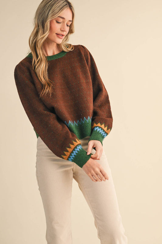 Geometric Knit Sweater