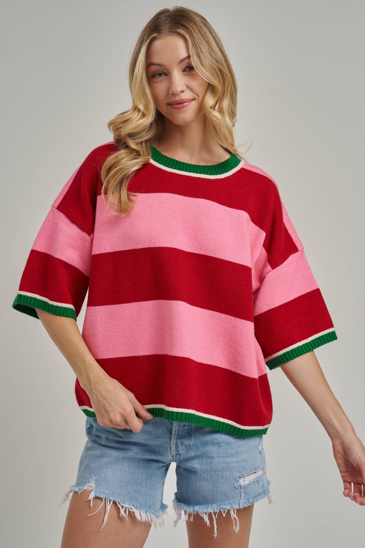 Christmas Wide Stripe Sweater