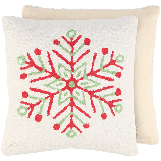 Bright Snowflake Pillow