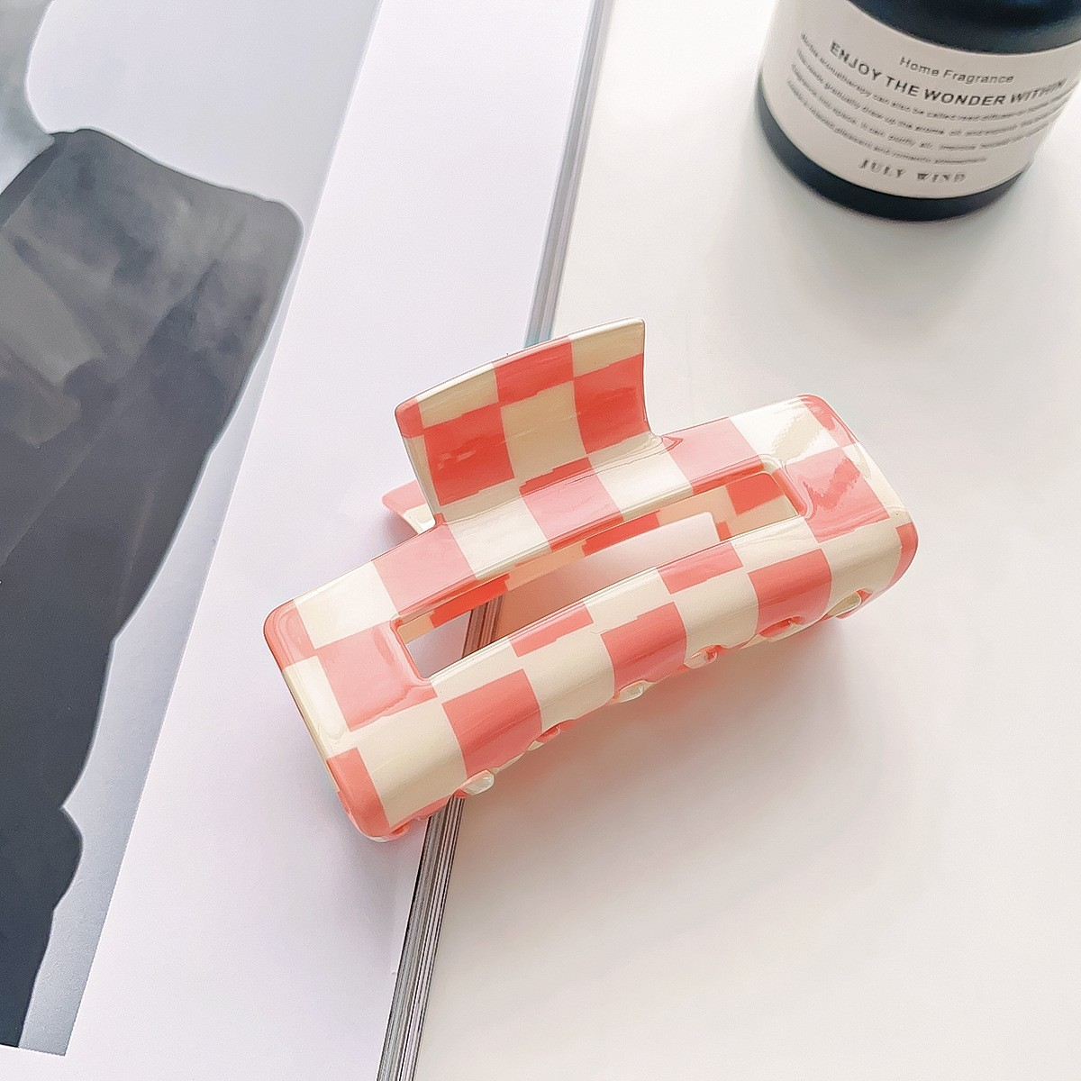 Checkerboard Hair Claw