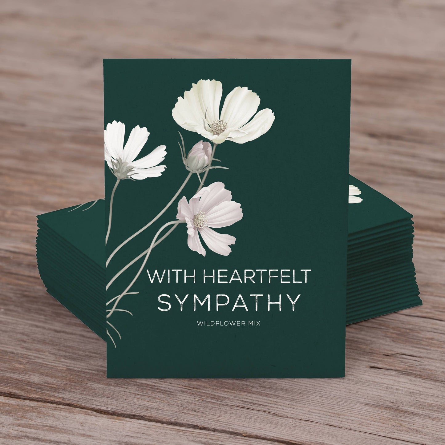 With Heartfelt Sympathy - Wildflower Mix Seed Packets