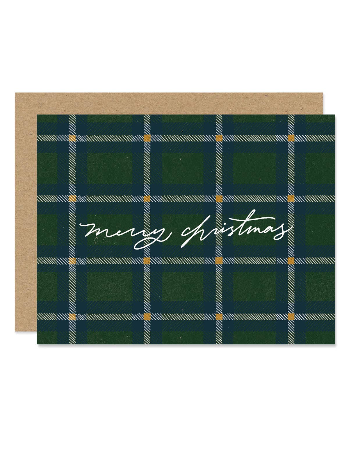 Plaid Merry Christmas Card