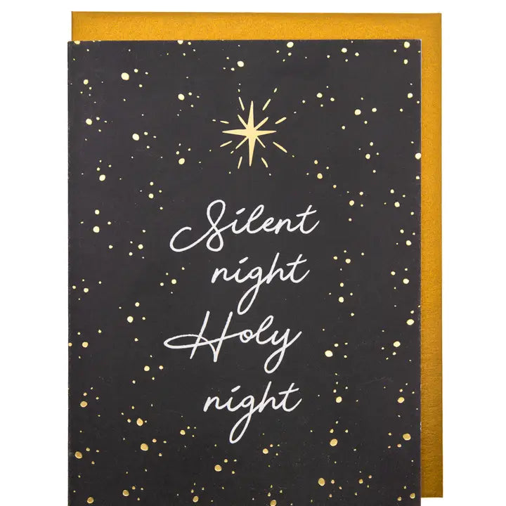 'Silent Night, Holy Night' Christmas Greeting Card