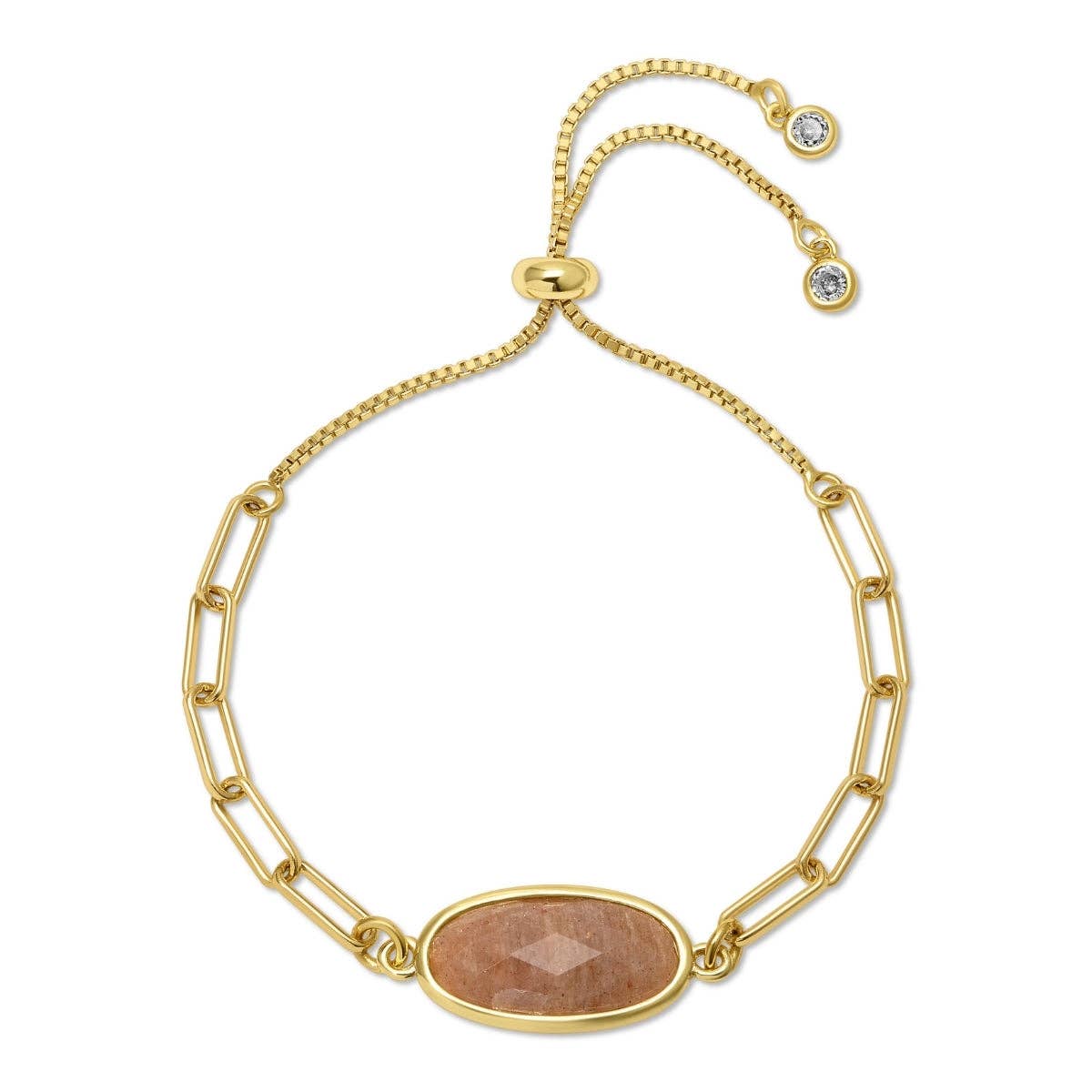 Oval Stone Pulley Bracelet