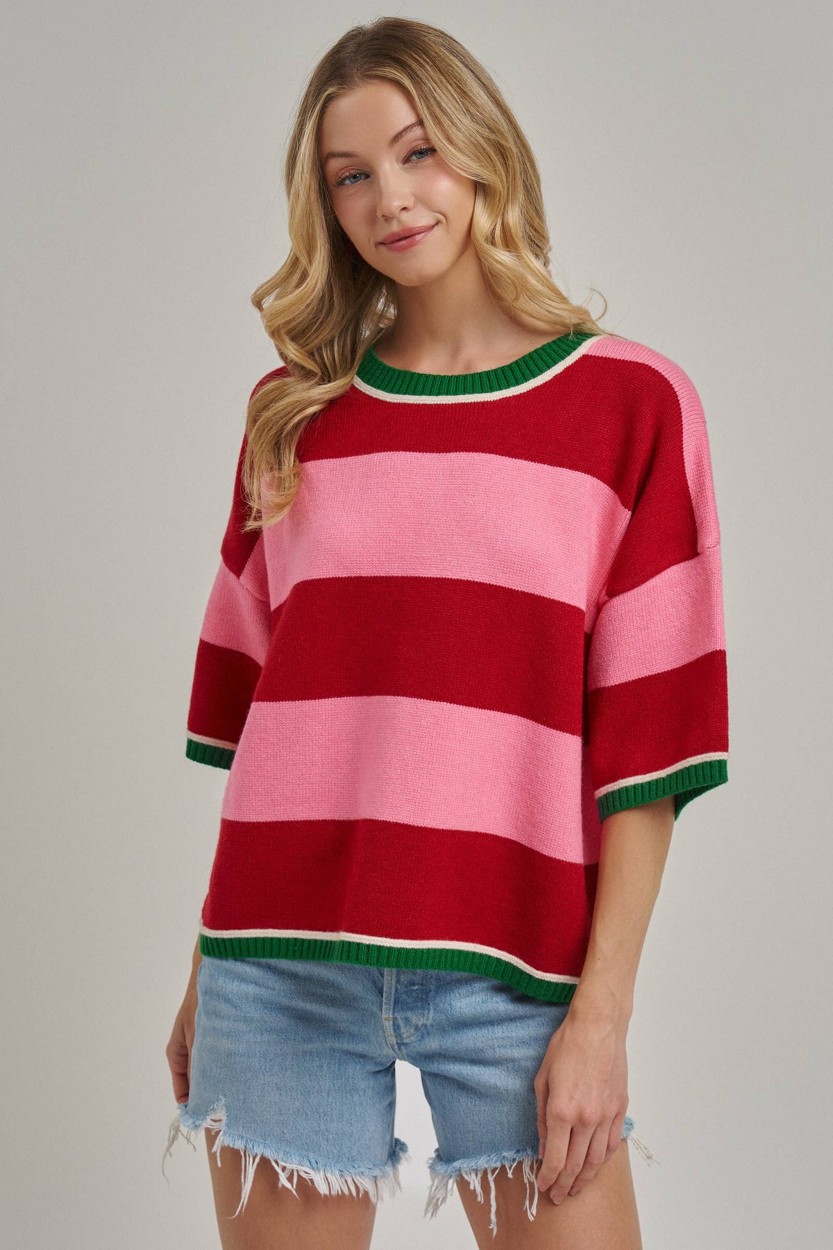 Christmas Wide Stripe Sweater