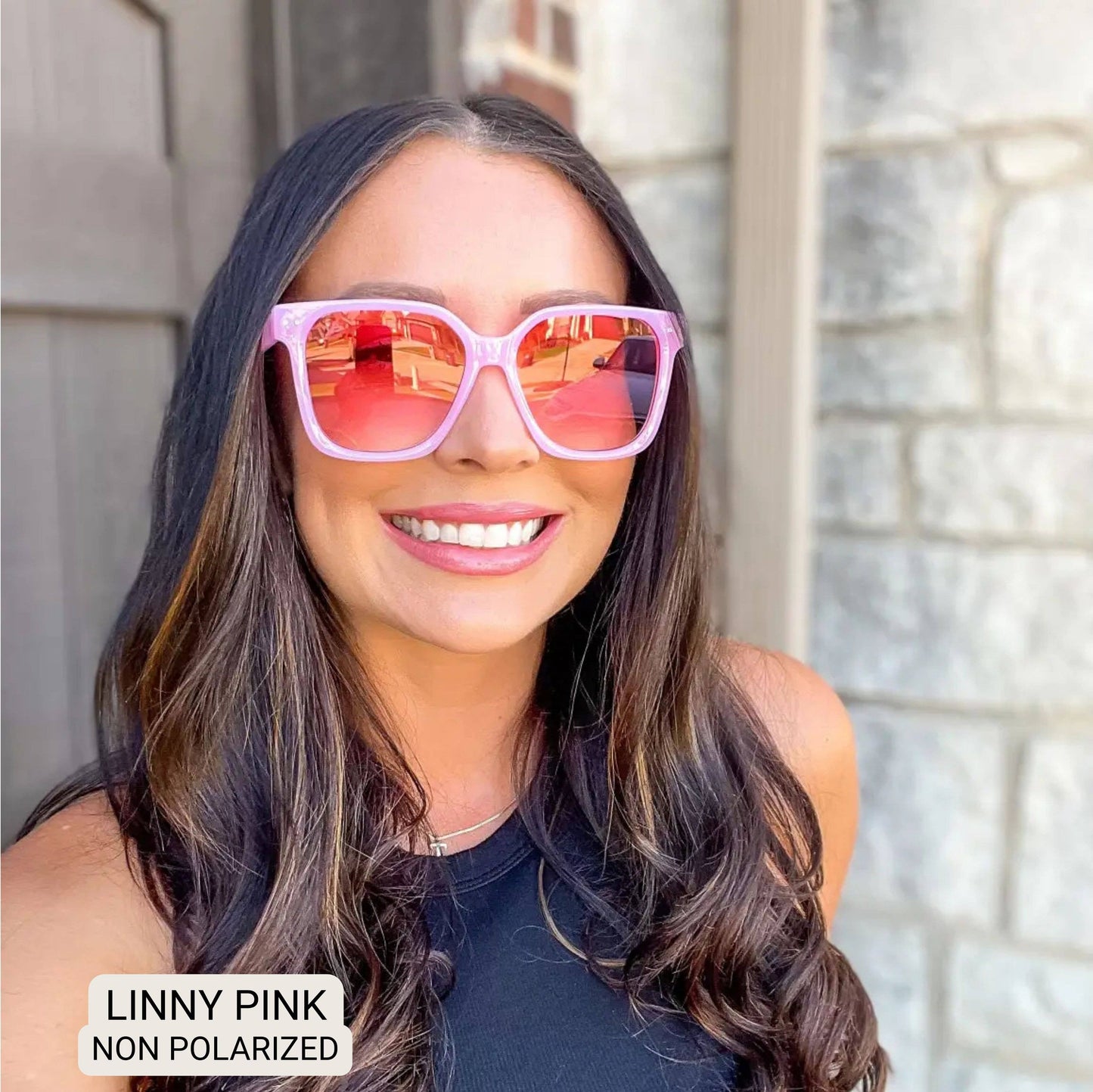 DAX - Linny - Women's Oversized Horn Frame Sunglasses