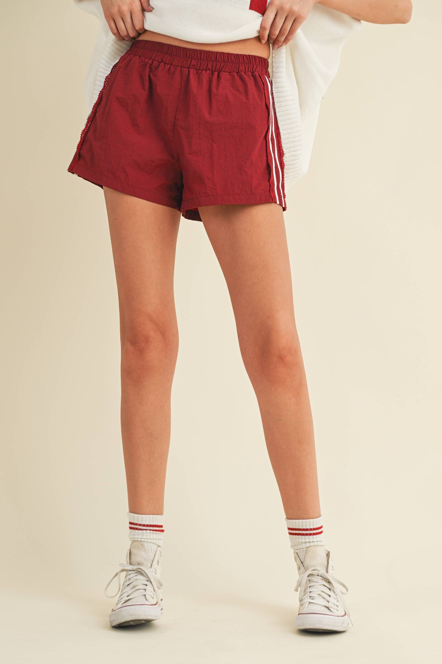 Game Day Lace Trim Shorts