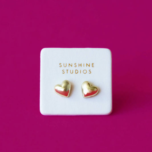 Bubble Heart Studs | Valentine's Day