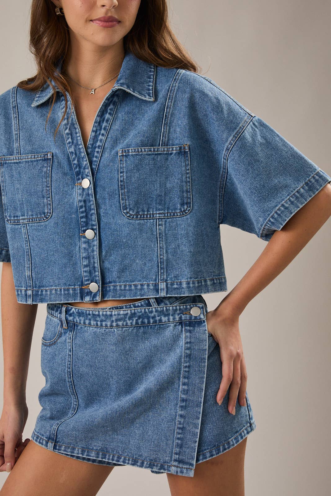 Denim Crop Top