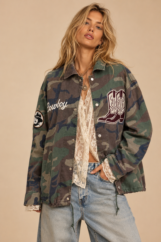 The "Cowboy Spirit" Camo Utility Jacket