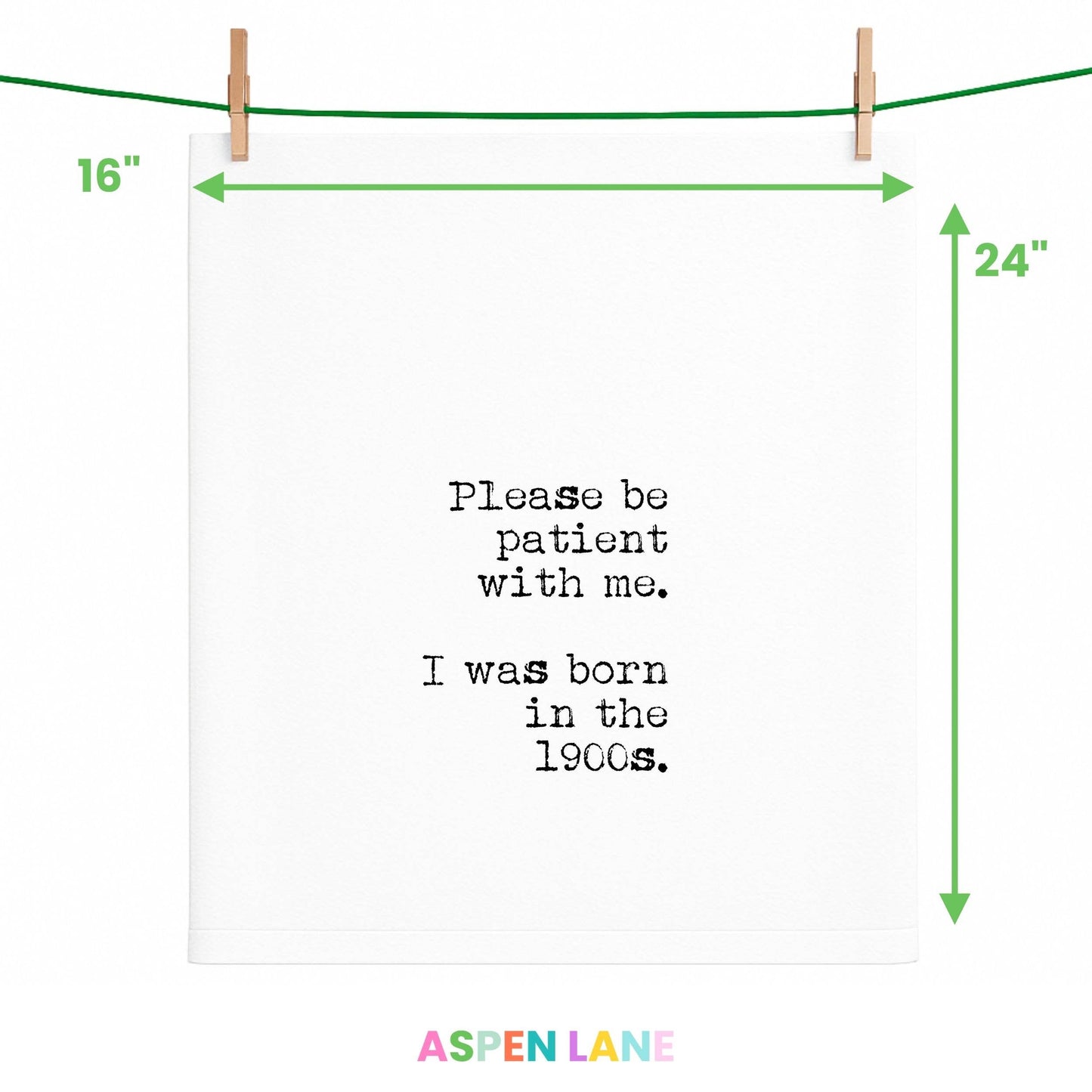 Funny gift Towel | Born in 1900s, 40s flour sack towel