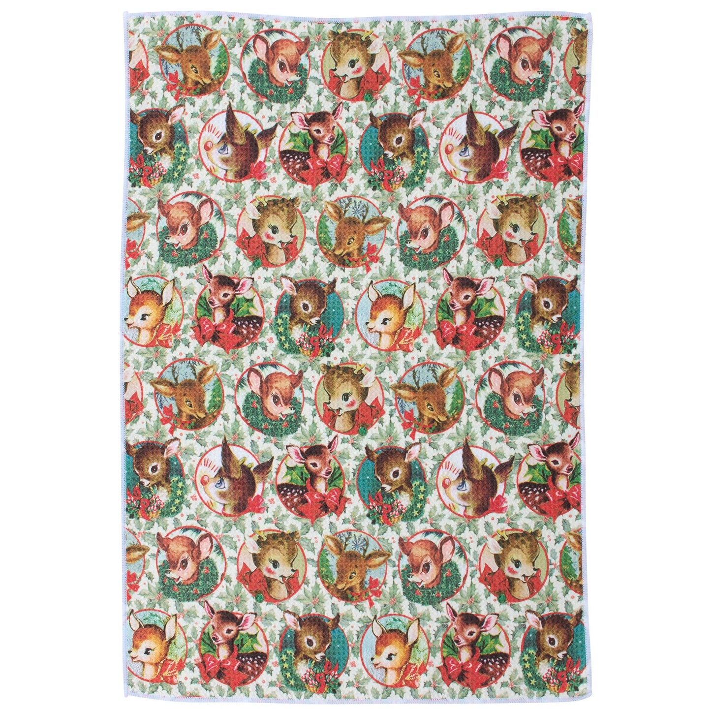 Retro Deer Kitchen Towel
