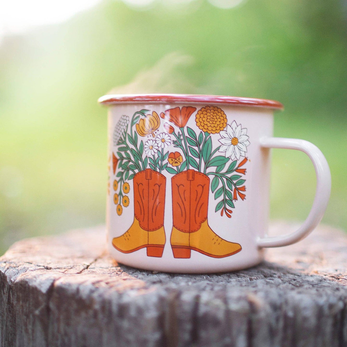 Enamel Cowboy Coffee & Camp Mug