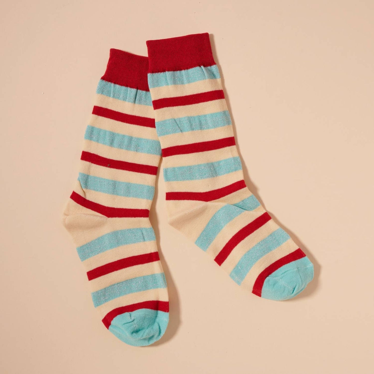 Colorful Striped Crew Socks
