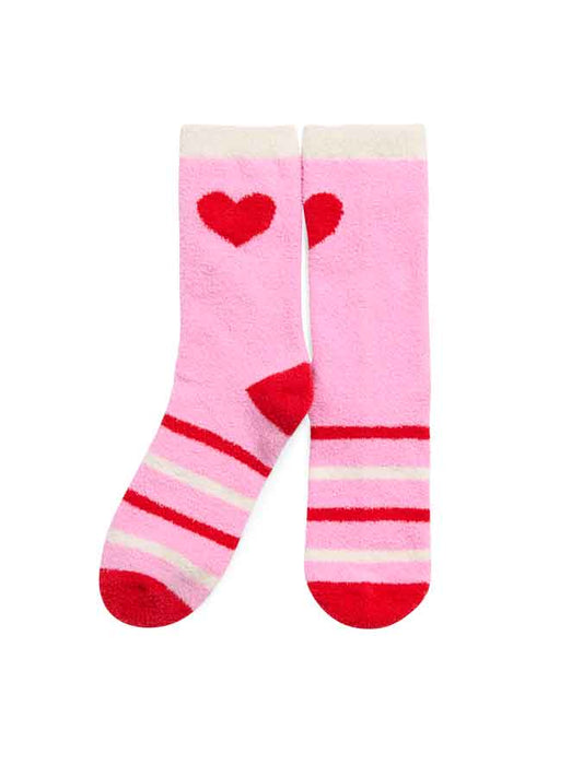 Heart Fuzzy Socks