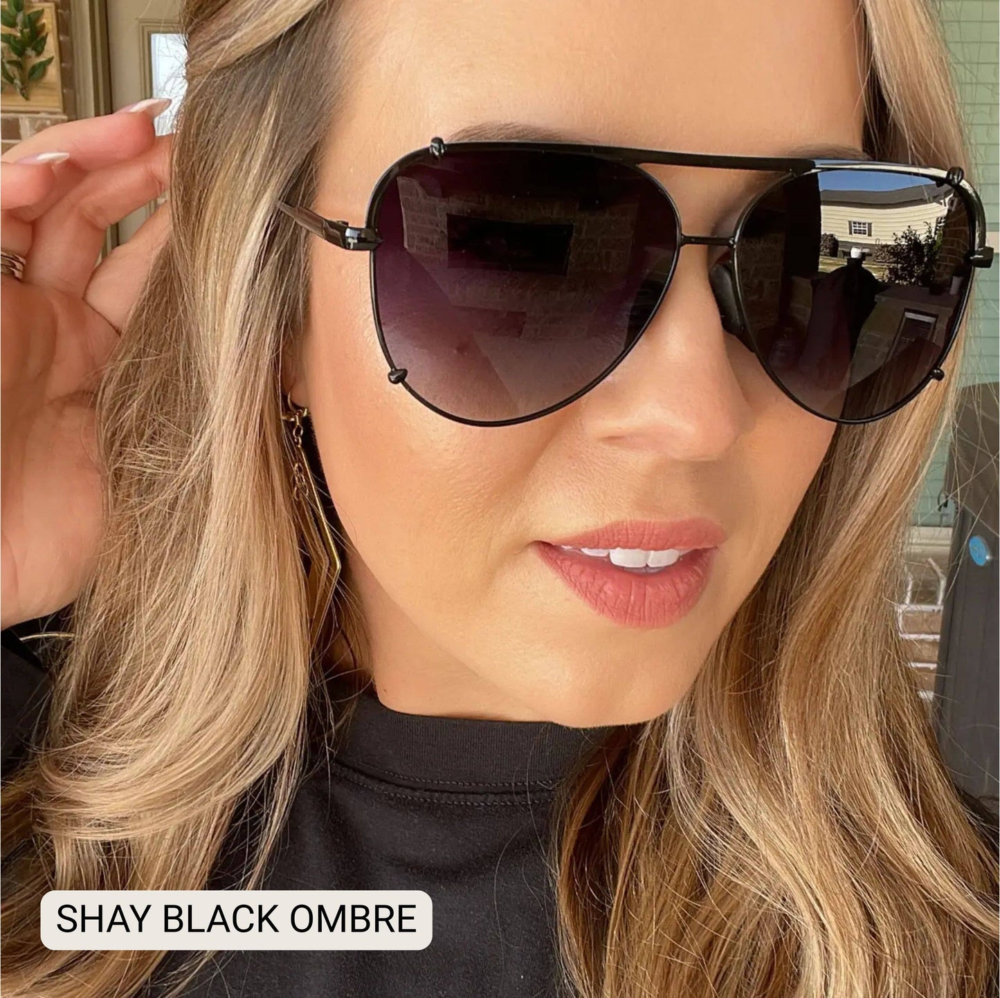 Dax - SHAY - Women's Polarized Large Hair Friendly Aviator