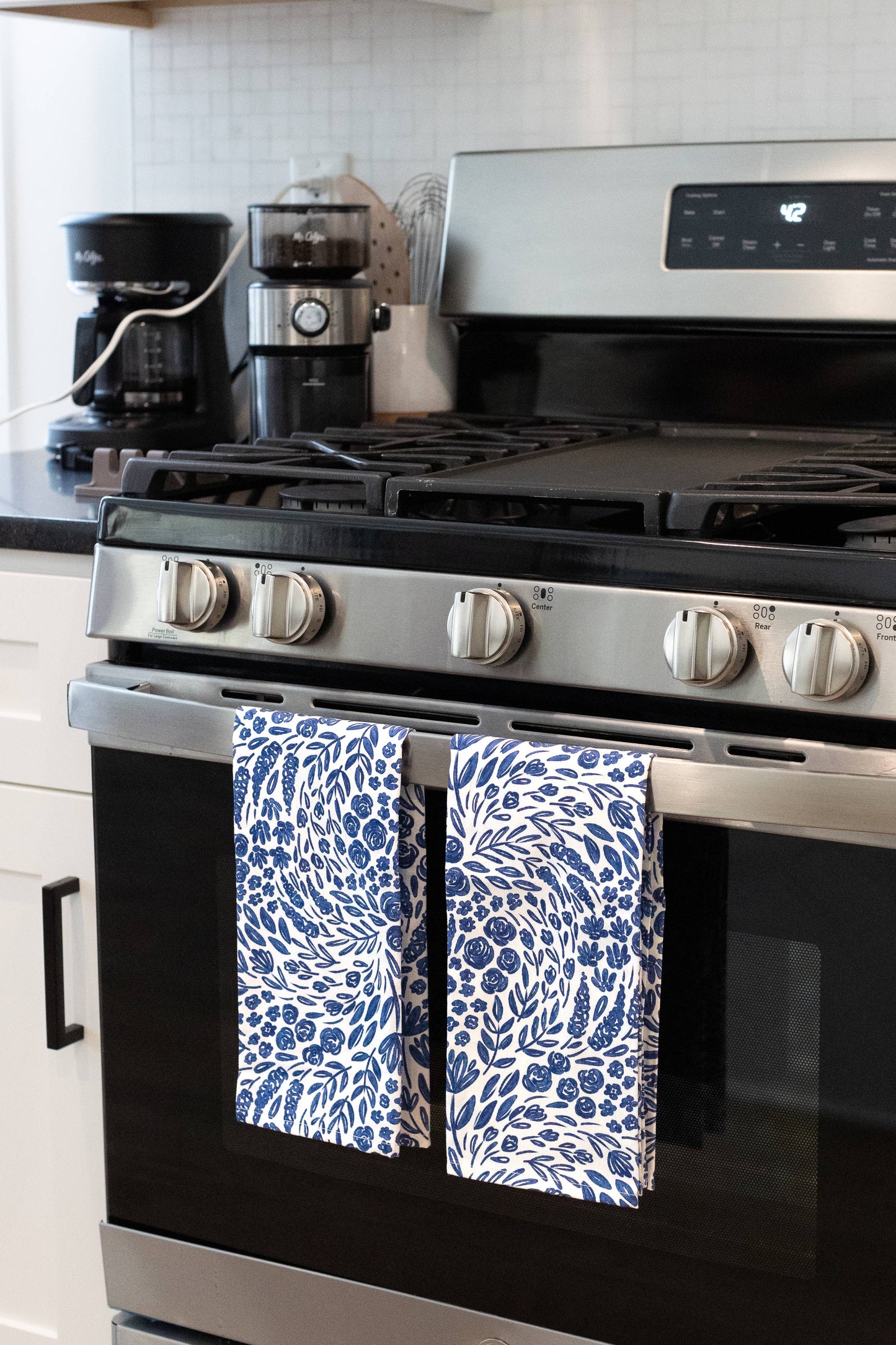 Pack of 2 Porcelain Floral Tea Towels