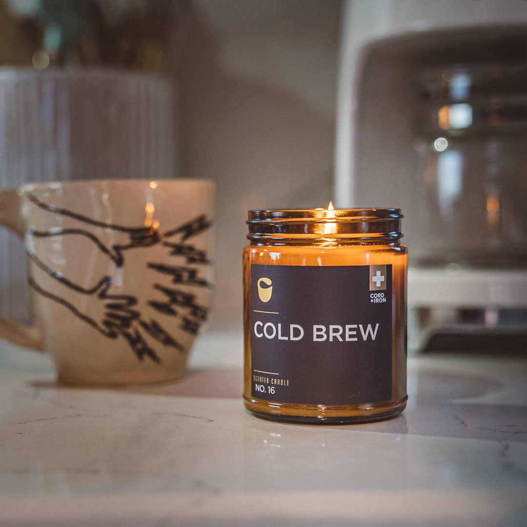 Pumpkin + Chai – Pumpkin & Cardamom Soy Candle - Amber Jar