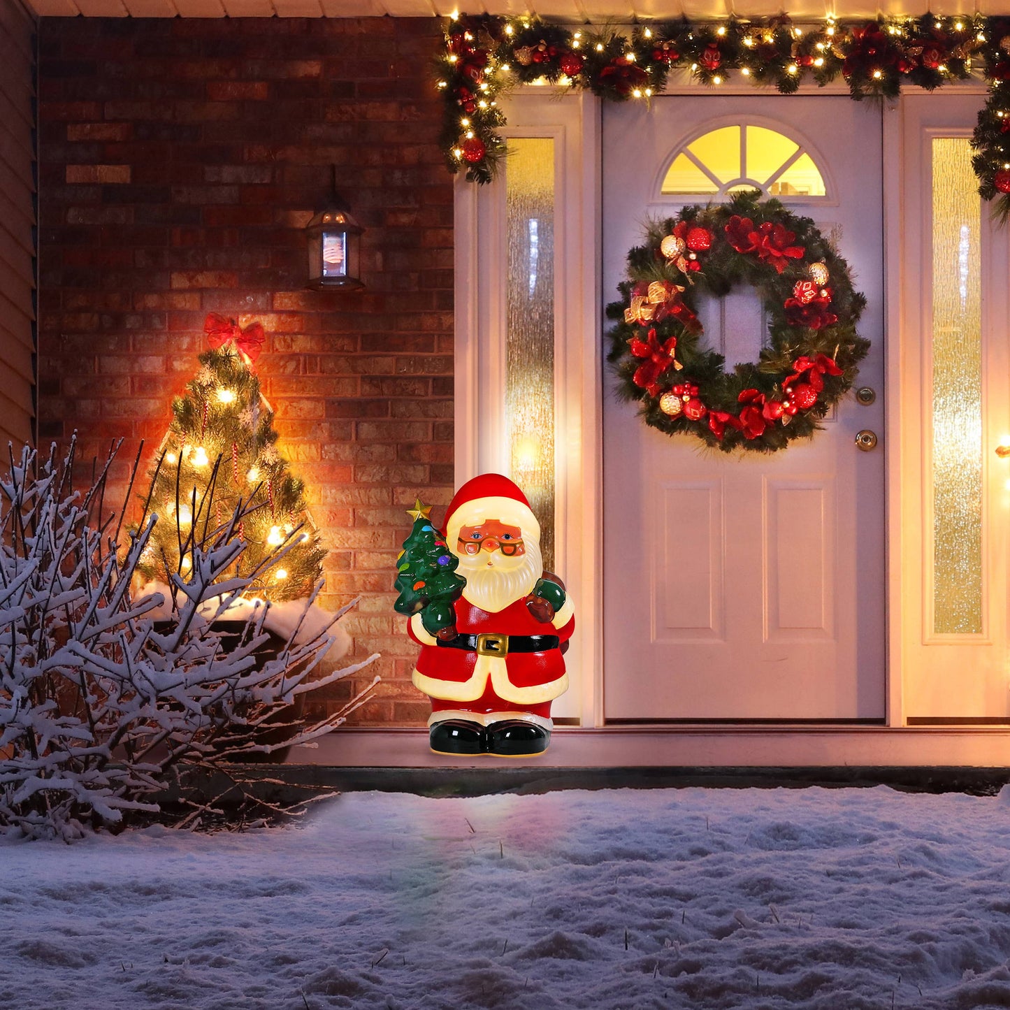 24 In. Lit Santa Blow Mold