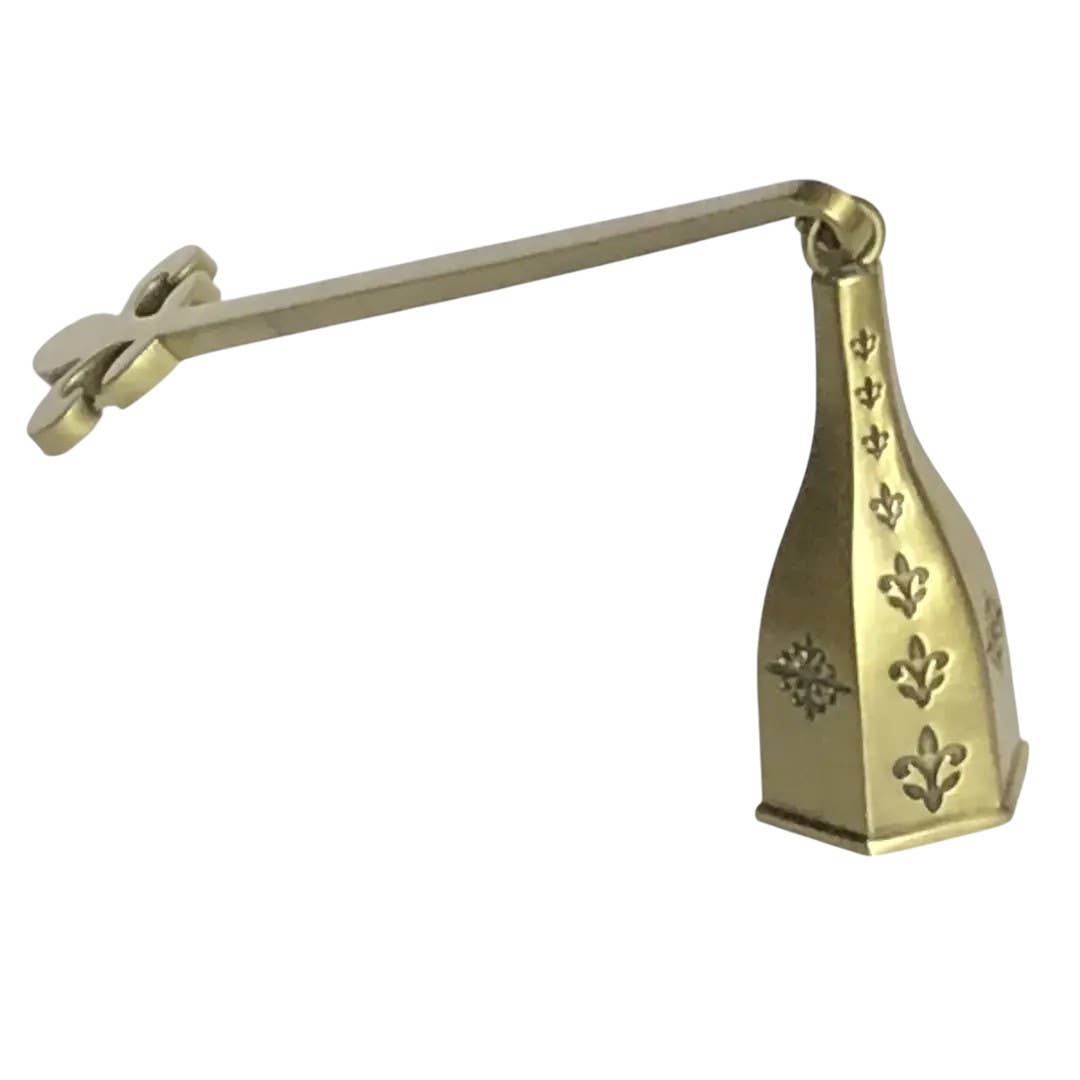 Fleur De Lis Snuffer With Antique Brass Finish