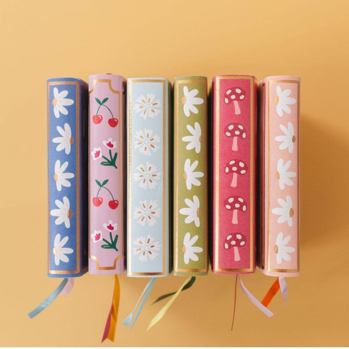 Blue Floral 5x7 Lined Softcover Book Journal