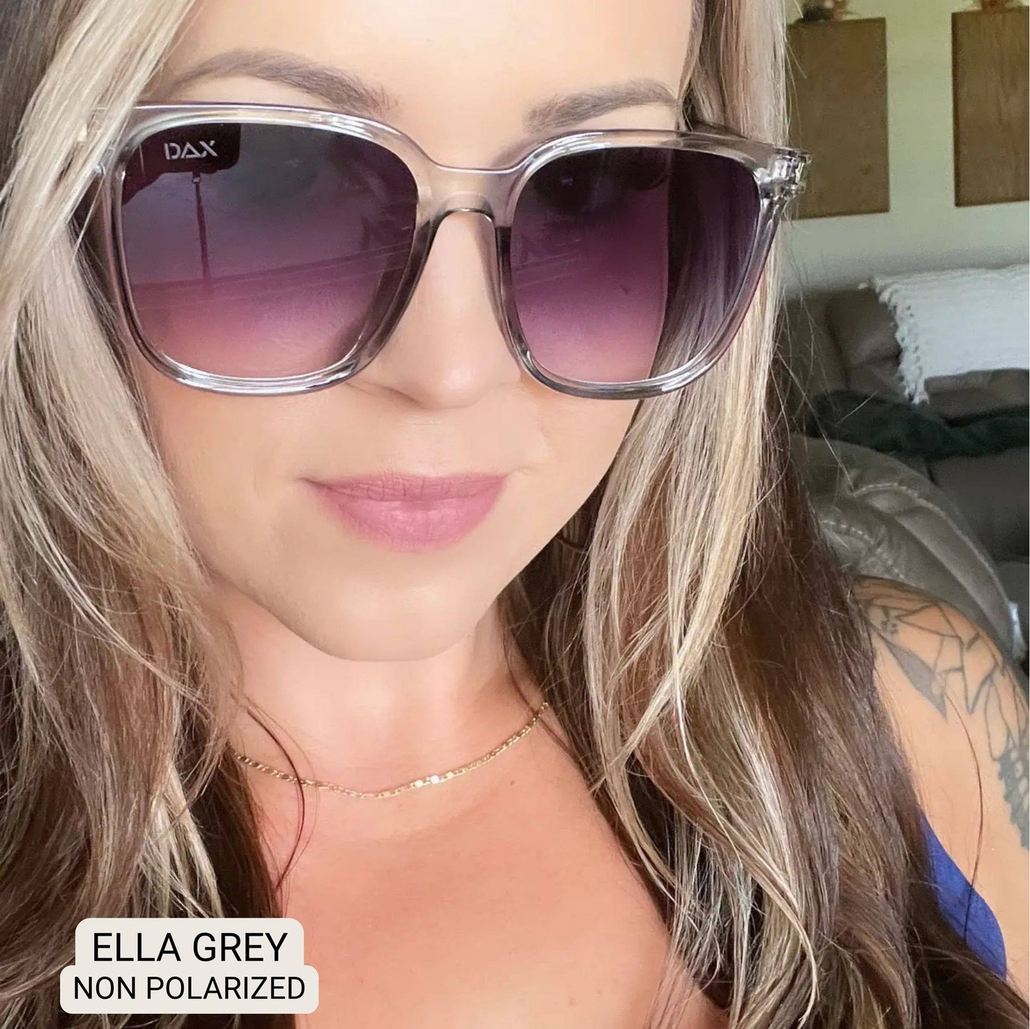 DAx - Ella - Women's Oversized Square Sunglasses