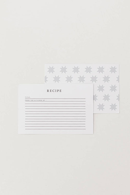 Heirloomed Stationary Recipe Cards - Sawtooth