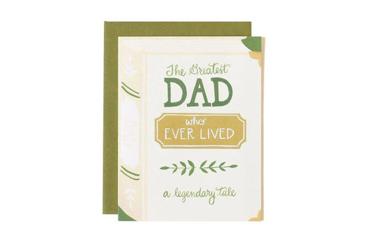 Greatest Dad Book Father's Day Greeting Card