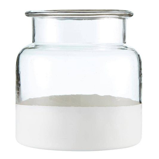 Jar Vase - Matte White Base
