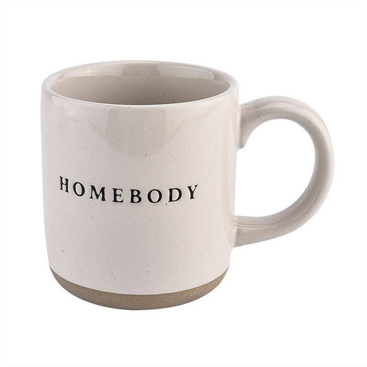 Homebody - Cream Stoneware Coffee Mug - 14 oz