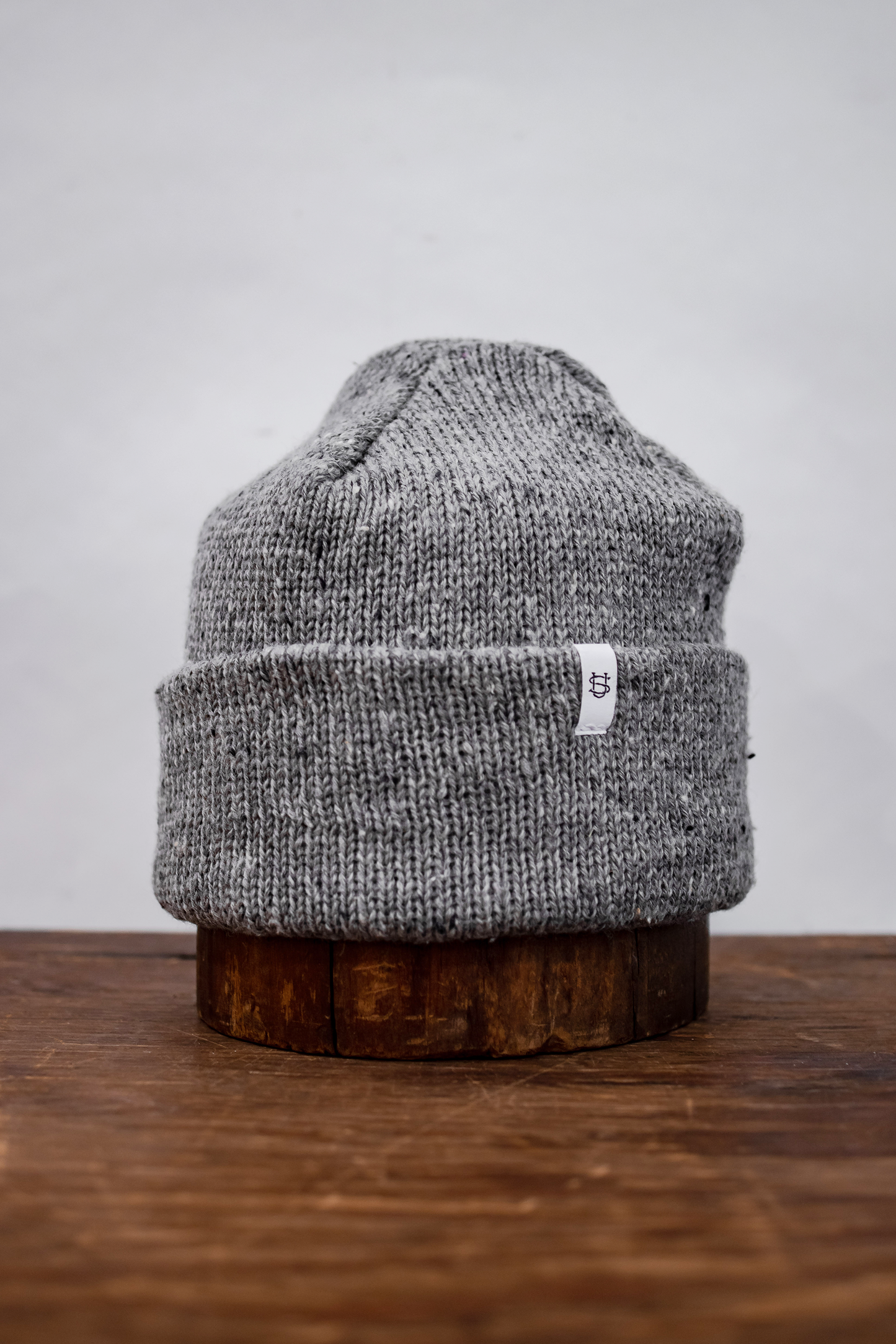 Grey Tweed Ragg Wool Beanie